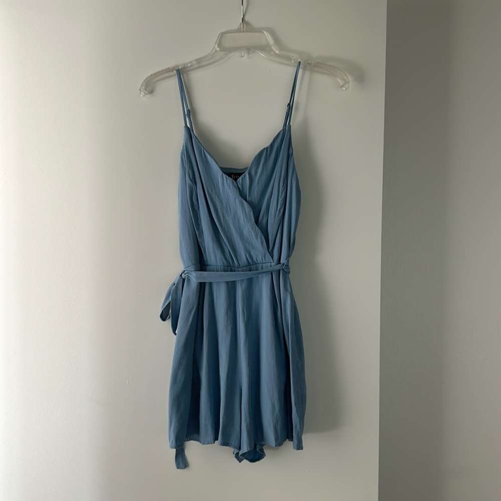 Francesca's light blue romper